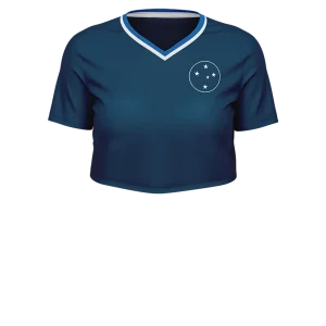 Camisa Cruzeiro Cropped Feminina