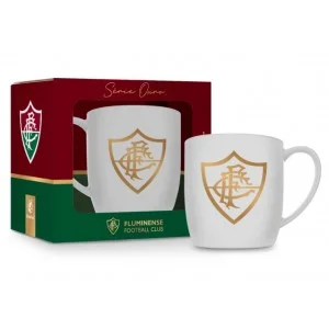 Caneca Porcelana Urban 360ml Fluminense Serie Ouro