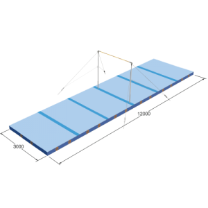 Conjunto colchões para barra fixa
