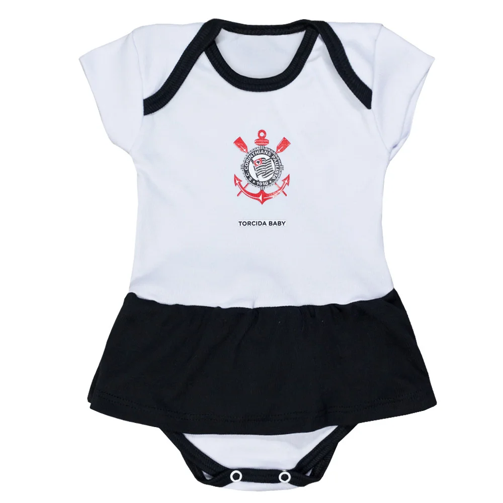 Body Vestido Torcida Baby Corinthians