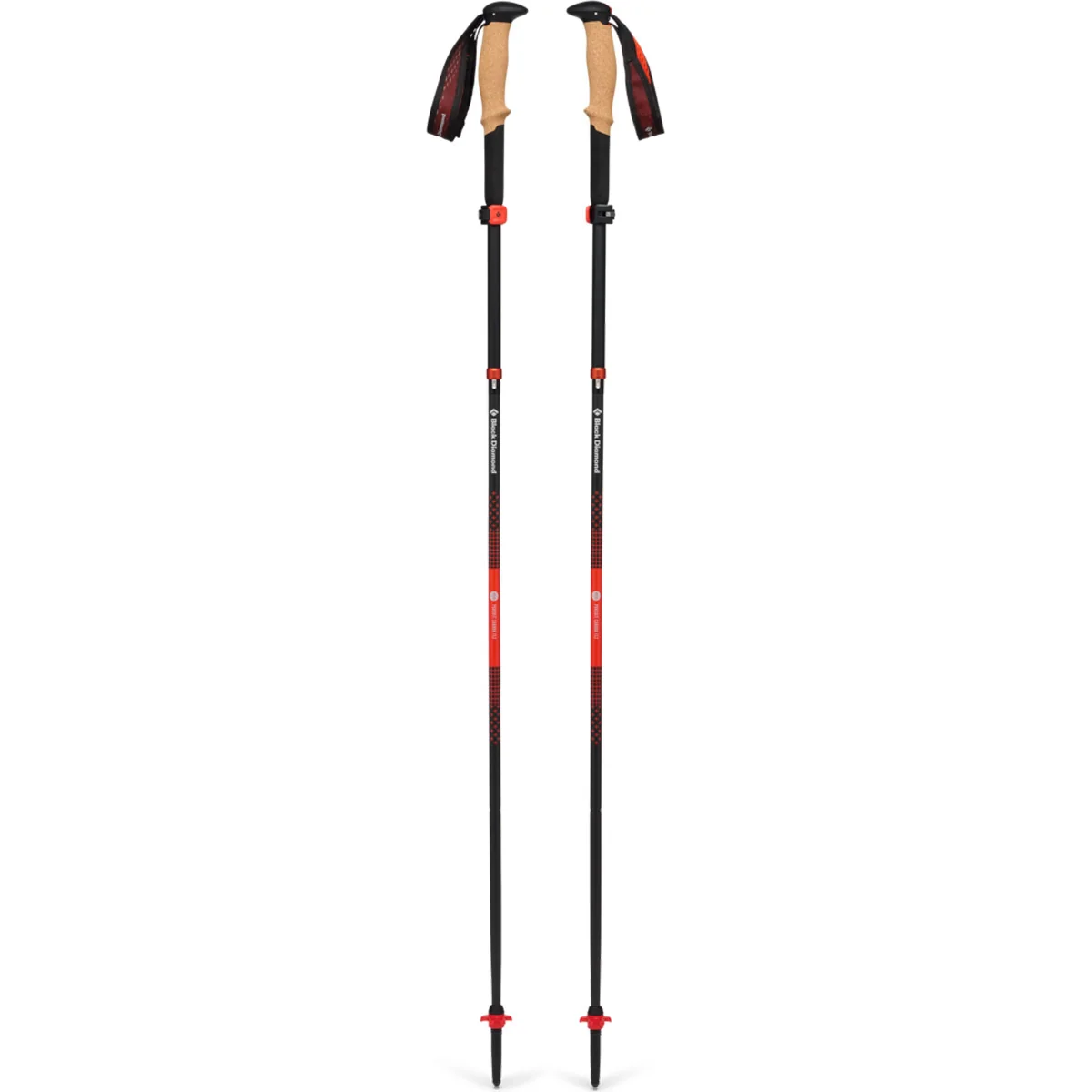Bastões de Trekking Pursuit Carbon Flz Trek Poles Black Diamond Laranja