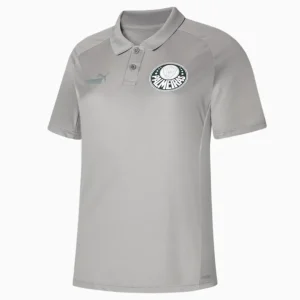 Camisa Palmeiras Polo Casual Puma Cinza Feminina