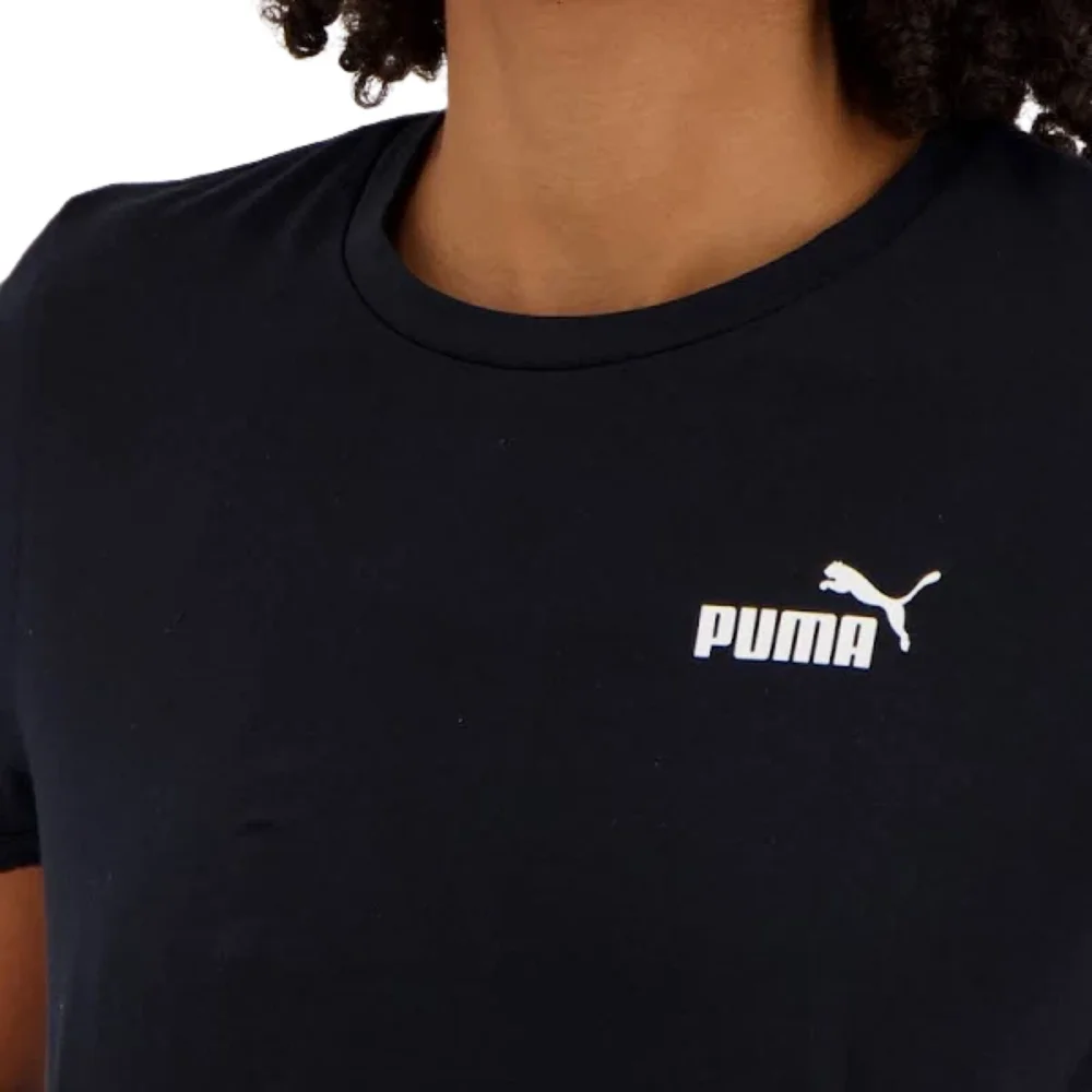 Camisa Puma Essential Small Logo Feminina Preta - Image 4