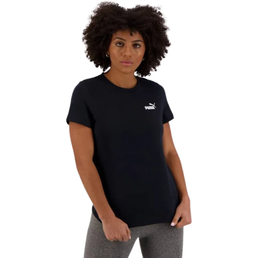 Camisa Puma Essential Small Logo Feminina Preta - Image 5