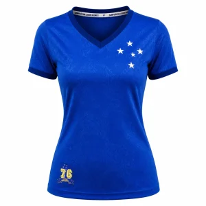 Camisa Cruzeiro Jacquard 1976 Retrô Feminina