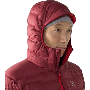 Casaco Roc Flash Down Hood Haglöfs para homem vermelho