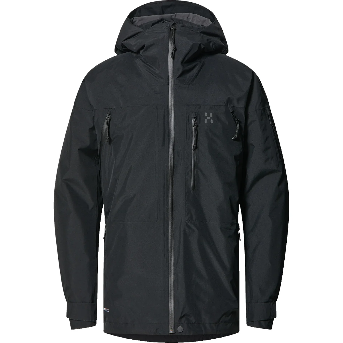 Jaqueta masculina Latnja Gtx isolada Haglöfs preta - Image 4