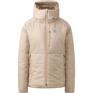 Casaco com capuz Haglöfs Breeze Mimic para mulher, branco