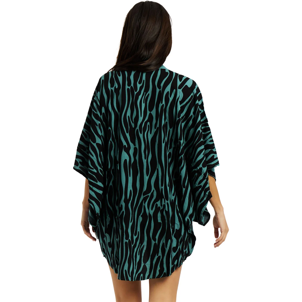 T-shirt Mulher W Fade Kimono Protest Preto - Image 5