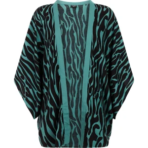 T-shirt Mulher W Fade Kimono Protest Preto