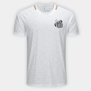Camisa Santos Braziline Manto Masculina  Branco