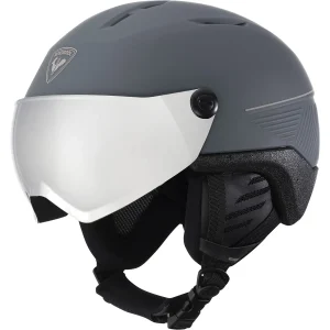 Capacete de esqui masculino com viseira com impacto Photoch cinza Rossignol