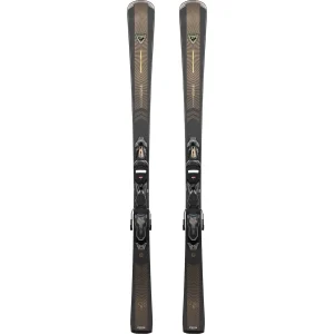 Esquis com fixação para mulher Nova 8 Xp W 11 Gw B83 cinzento Bro Rossignol preto