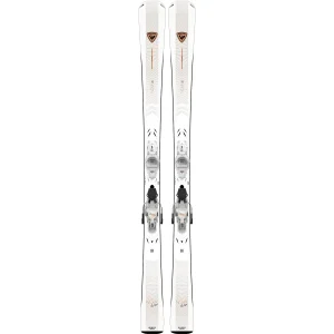 Esquis de senhora Nova 6 XP W 11 GW B83 Branco Co Rossignol Branco com fixação