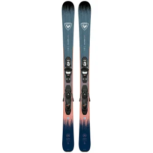 Esquis Rossignol Rallybird Jr Kid-X 4 Gw B76 Bl com fixações