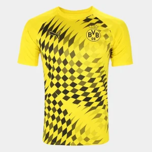 Camisa Borussia Dortmund Pré-jogo 24/25 Puma Masculina – Amarelo