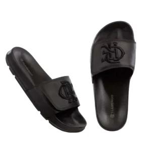 Chinelo Slide Flamengo CRF Com Velcro All Black