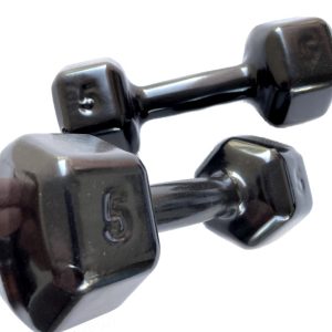 2 Halteres de 5kg cada Sextavado Voeil